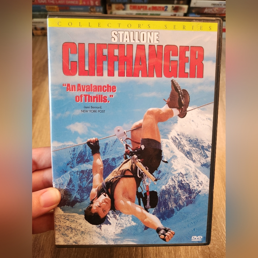 🎬 3/$15 Cliffhanger DVD Sylvester Stallone 1993 Tristar